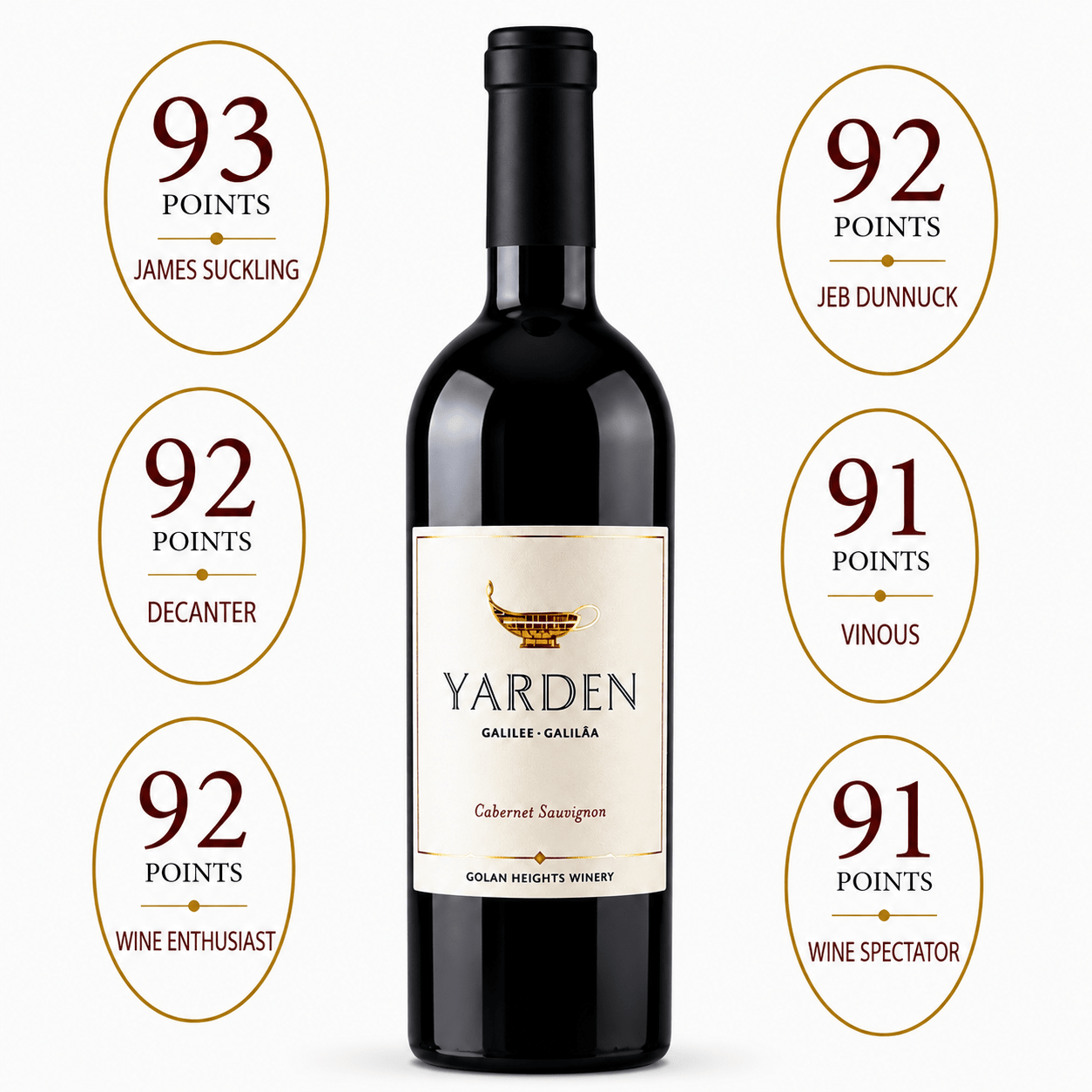 Yarden Cabernet Sauvignon 2021 - KosherWineWorld.com