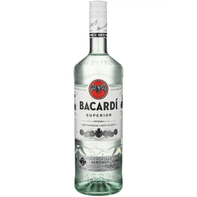 Bacardi Light Rum Superior 1Liter - KosherWineWorld.com