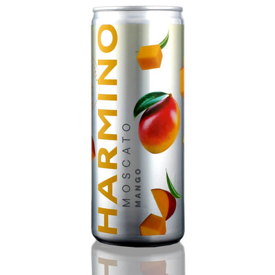 Harmino - Moscato Mango Cans 4PK - KosherWineWorld.com