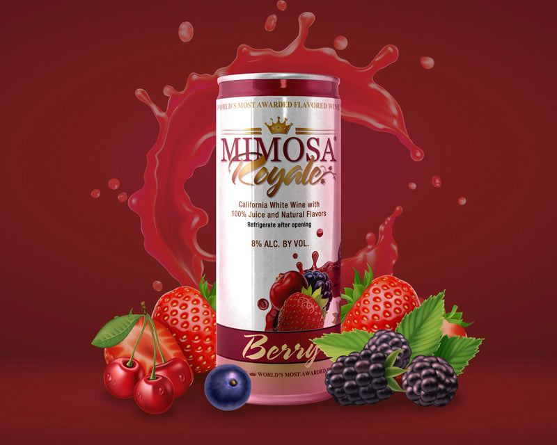 Mimosa Royale Berry Cans 4PK 355ML - KosherWineWorld.com