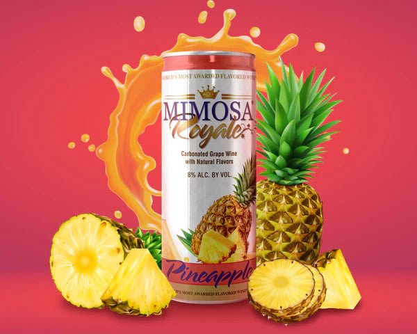 Mimosa Royale Pineapple Cans 4PK 355ML - KosherWineWorld.com
