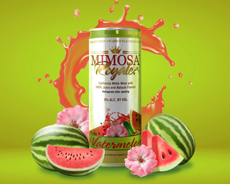 Mimosa Royale Watermelon Cans 4PK 355ML - KosherWineWorld.com