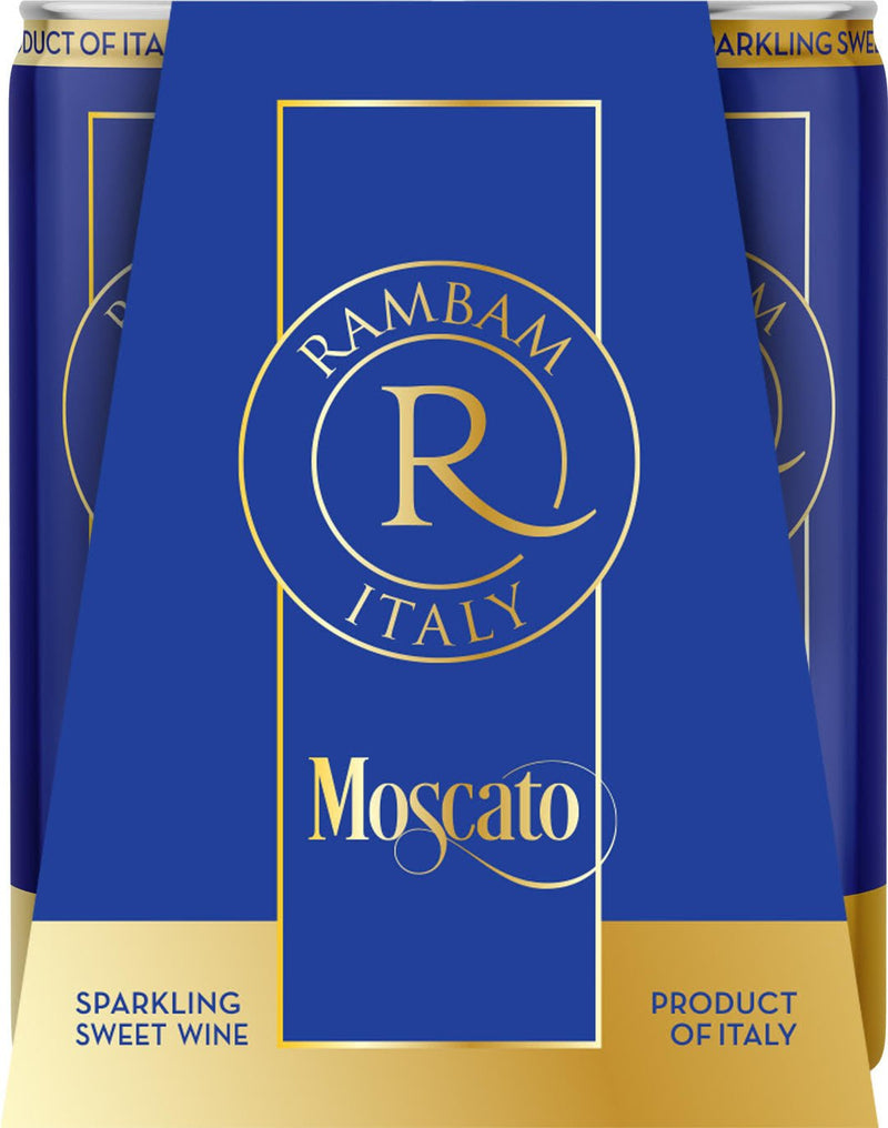 Rambam Sparkling Moscato wine 4 Units/Pack - KosherWineWorld.com