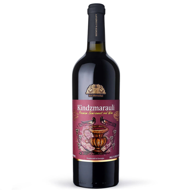 Shimon &Company Kindzmarauli 2021 Fermium Semi Sweet Red - KosherWineWorld.com
