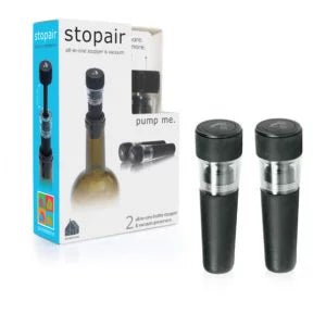 stopair is all-in-one bottle stopper& vacuum preserver - KosherWineWorld.com