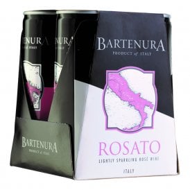 Bartenura Moscato Rosato Cans 4Pk - Kosher Wine World