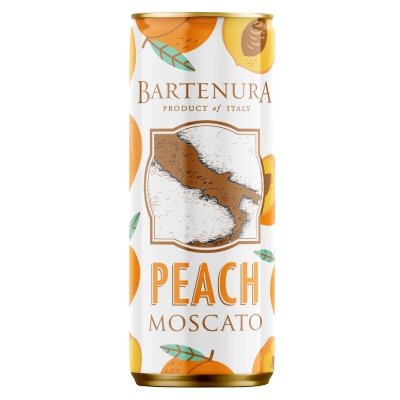 Bartenura Peach Moscato Cans 4pk - Kosher Wine World