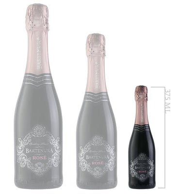 Bartenura Sparkling Moscato Rose (375mL Mini Bottle) - Kosher Wine World