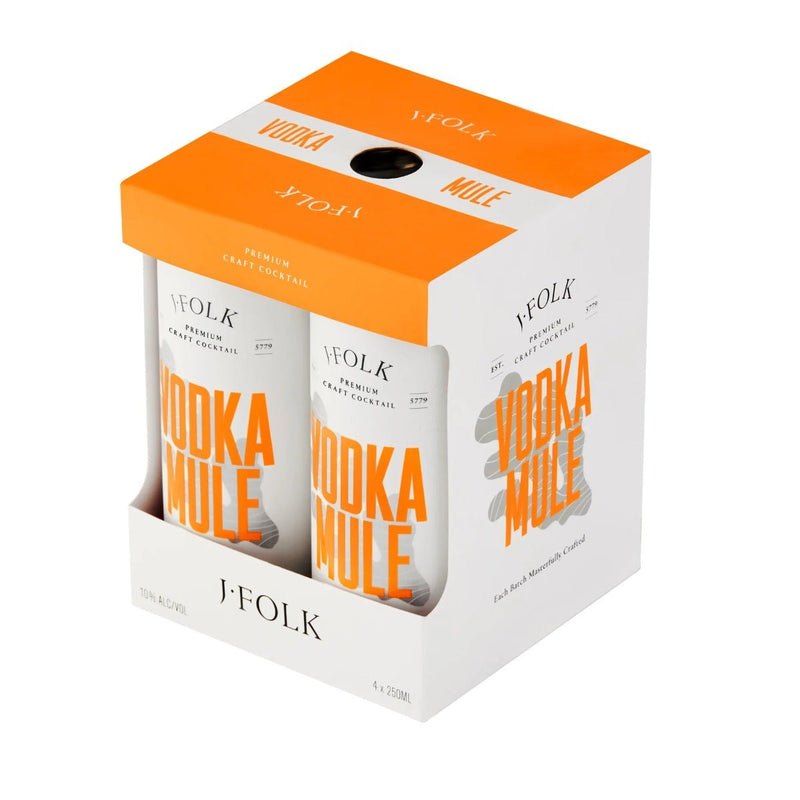 J. Folk Vodka Mule 4Pack Cans (Not Kosher for Passover) - Kosher Wine World